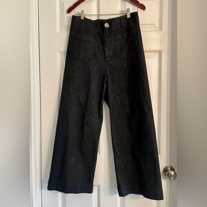 Maeve Anthropologie- The Colette Denim High-Rise Cropped Wide-Leg Jeans